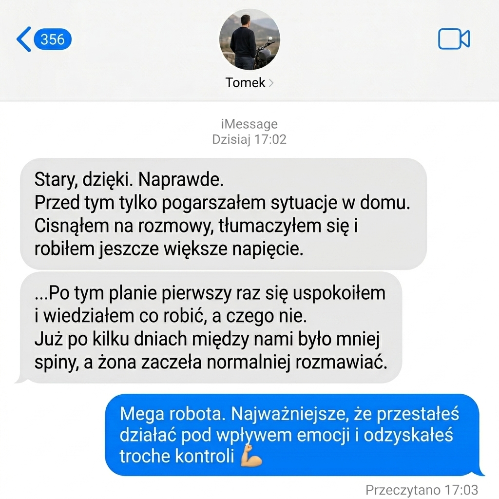 Przykładowa opinia po zastosowaniu Metody Wróć Do Rodziny