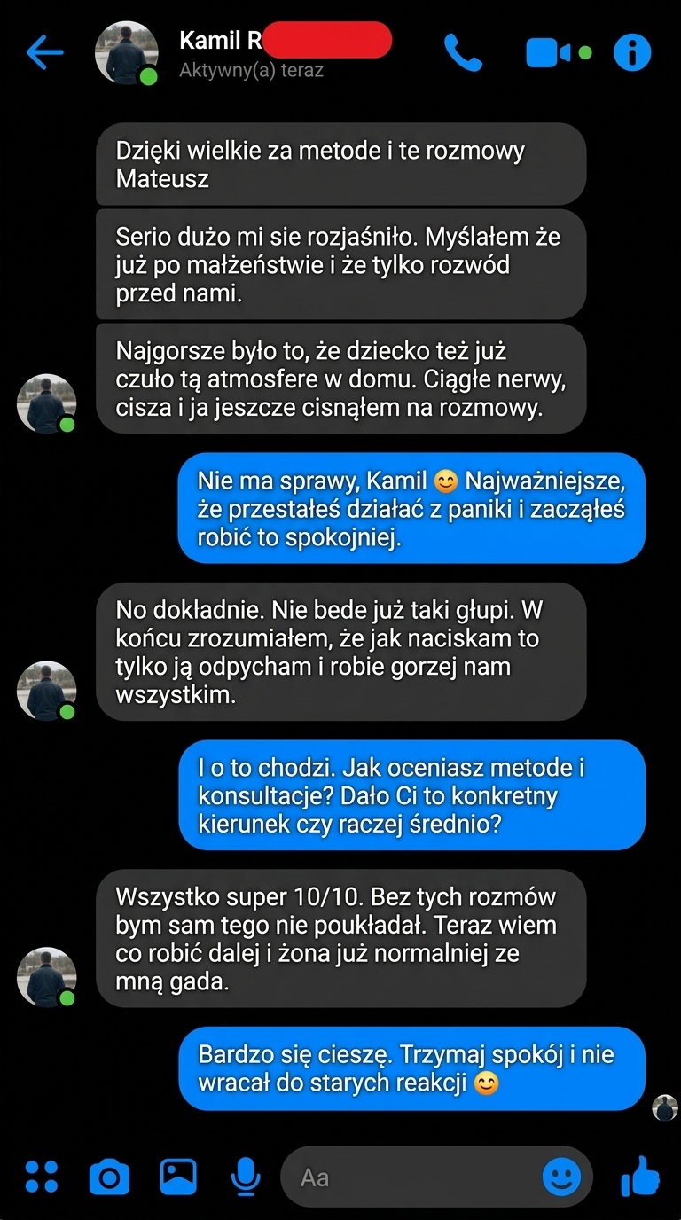 Opinia klienta Metody Wróć Do Rodziny