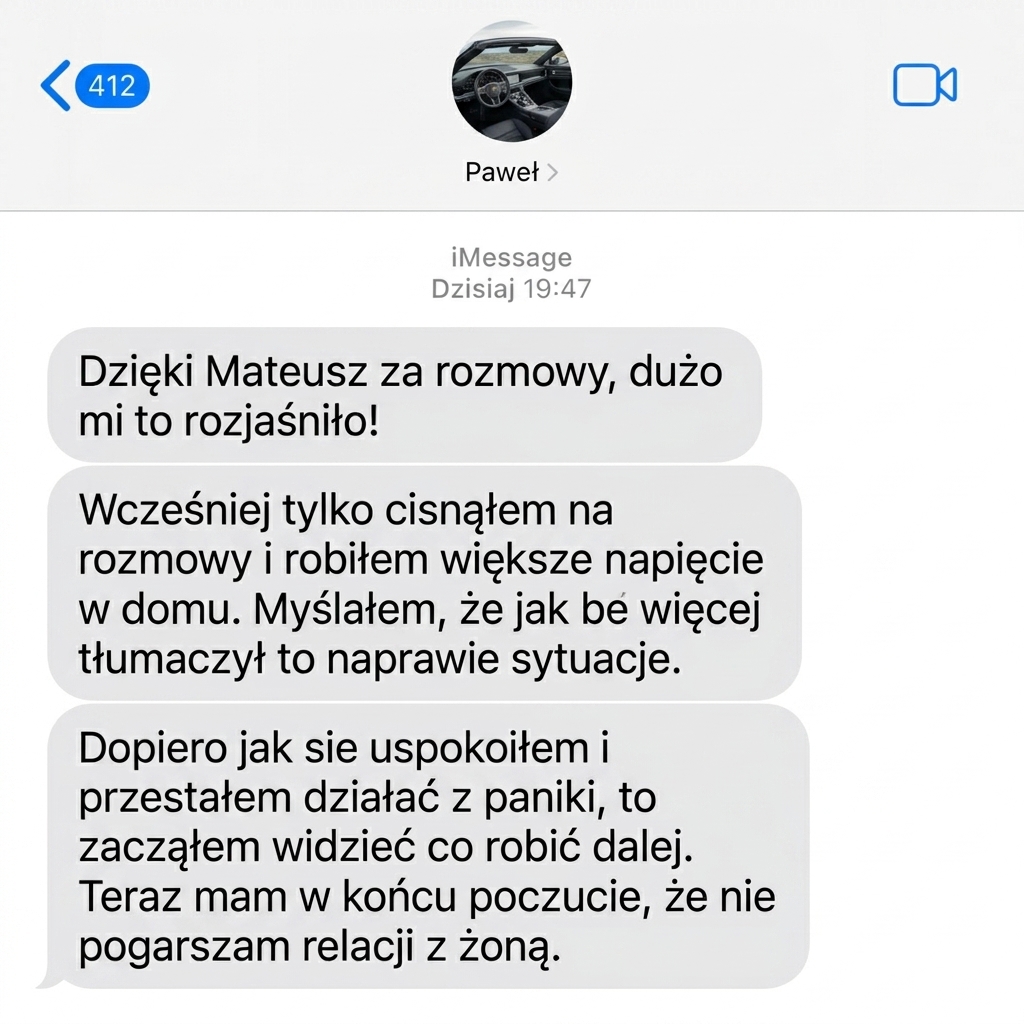 Przykładowa opinia po zastosowaniu Metody Wróć Do Rodziny